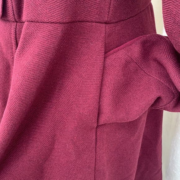 Torrid Burgundy Wool Blend Military Coat NWOT - Picture 10 of 16